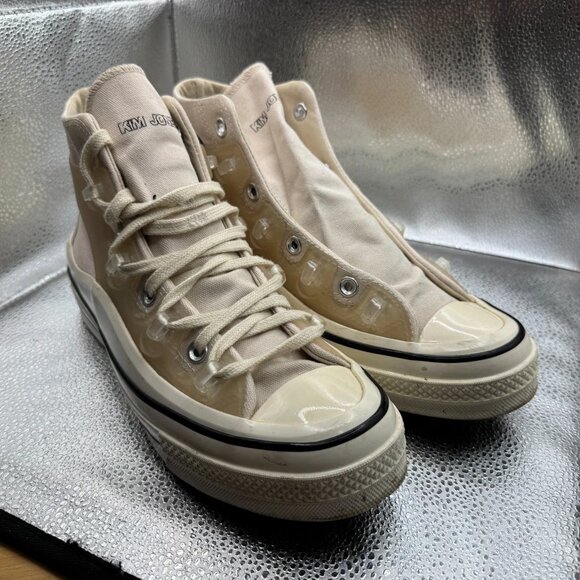 Size M 7 W 9 Kim Jones x Converse Chuck Taylor All-Star 70 Ivory Shoes 171258C - Picture 3 of 9